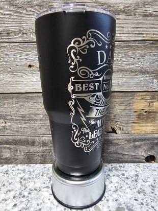 DAD Laser Etched 30oz Tumblr