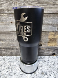 Tits or Tires Laser Etched 30oz Tumblr