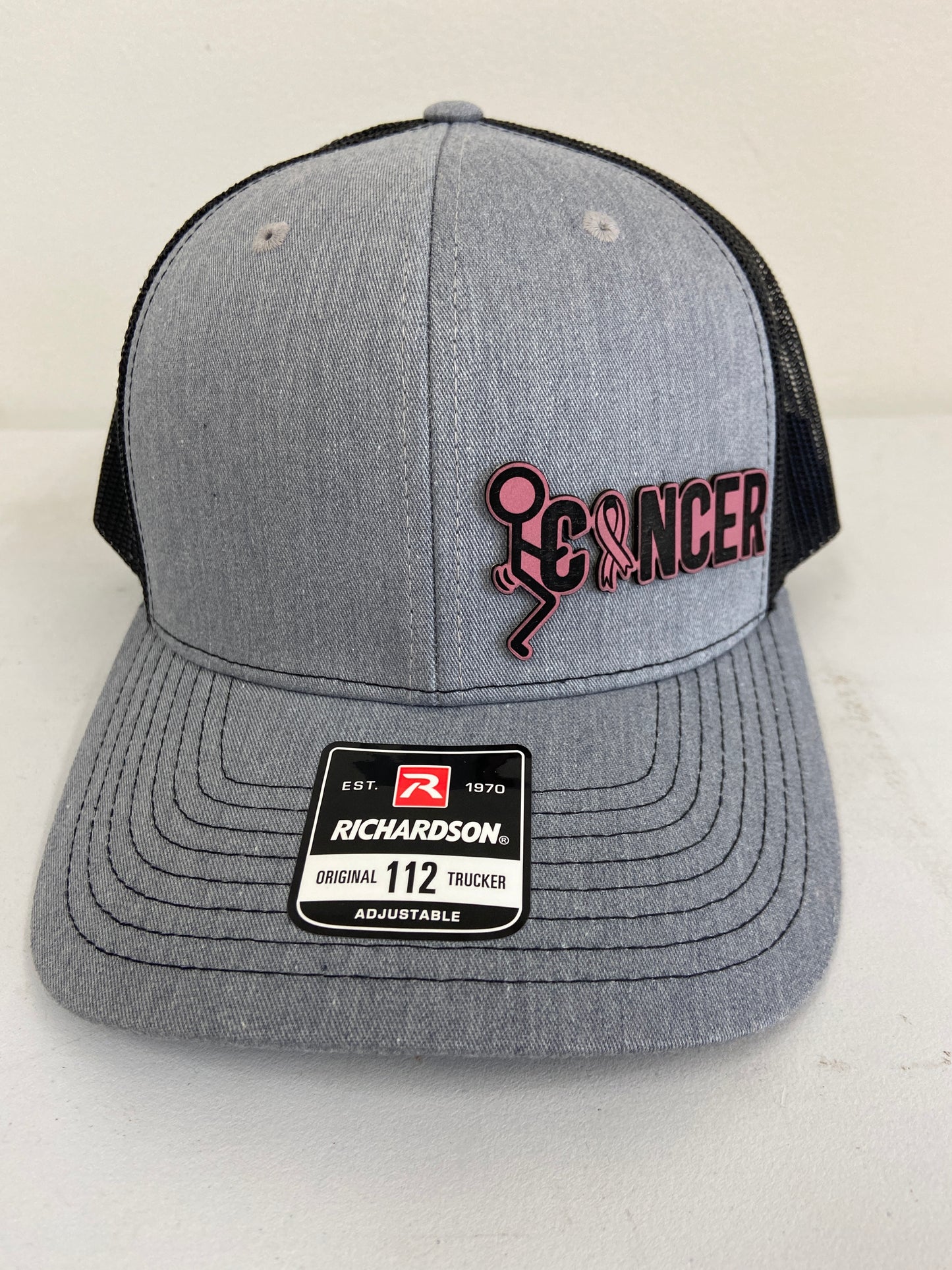 stick figure f*ck cancer Richardson 112 Hat